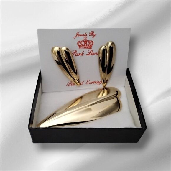 Park Lane Bold Earrings & Brooch Matching Set in Goldtone Metal - Picture 5 of 5